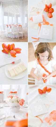 Orange And White Wedding Silver Wedding Colours White Wedding Theme