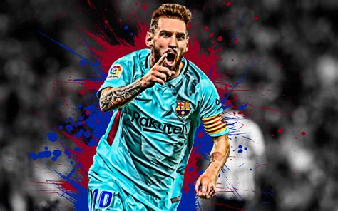 Download wallpapers Lionel Messi, 4k, Argentinian football player ...