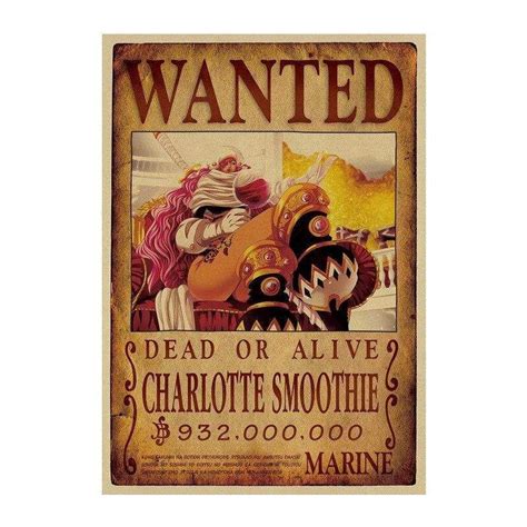 Worldwide Shipping One Piece Posters Avis De Recherche Charlotte