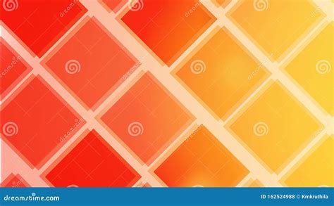 Abstract Red And Orange Square Lines Background Stock Vector