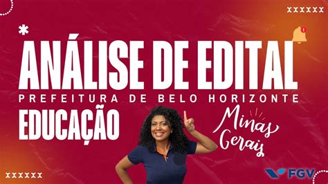 An Lise De Edital Prefeitura De Belo Horizonte Educa O Youtube