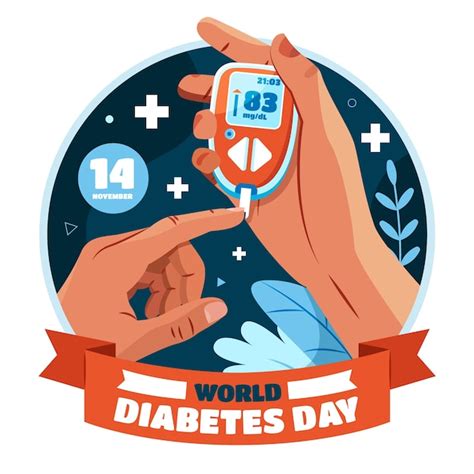 Premium Vector Flat Illustration For World Diabetes Day Awareness