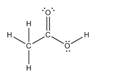 Draw the Lewis structure for CH3COOH and determine the geometry ...