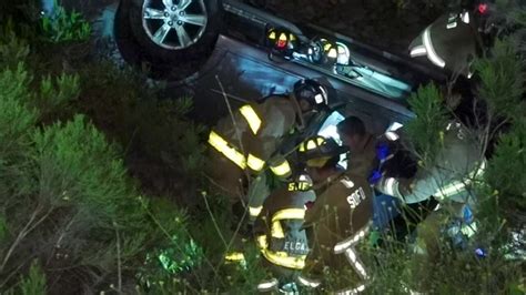 Crews Rescue Driver After Car Veers Off Road In Emerald Hills