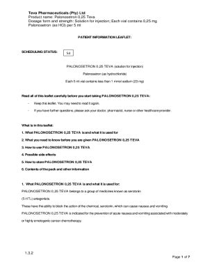 Fillable Online 0 25 Teva Dosage Form And Strength Fax Email Print