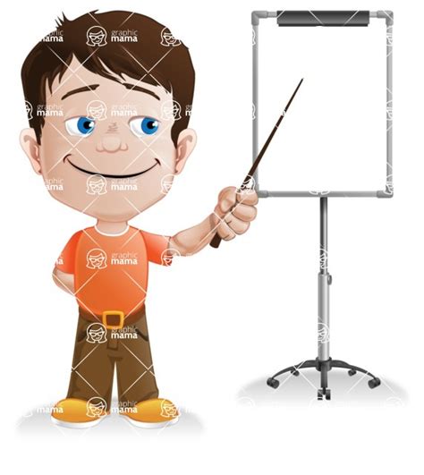 Vector Classic Boy Cartoon Character Presentation4 Graphicmama