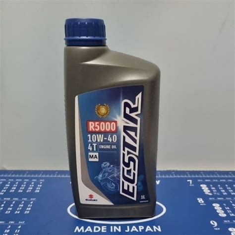 Suzuki ECSTAR R500 Oil 10w40 4T MA 1Liter Genuine Shopee Philippines