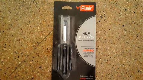 New Flair Inky Silvr Fountain Pen Unboxing And Review Jy Crazy