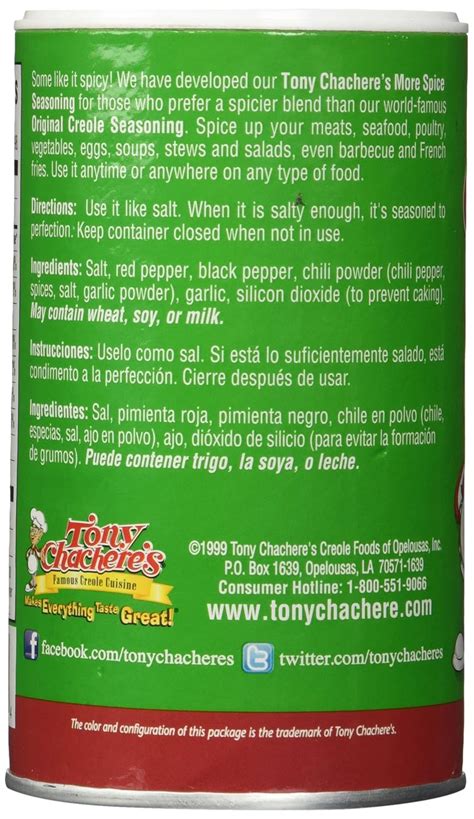 tony chachere creole seasoning ingredients