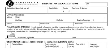 Express Scripts Fax Form ≡ Fill Out Printable Pdf Forms Online