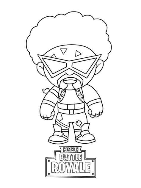 Fortnite Coloring Pages Drop In Battle Royale Adventure