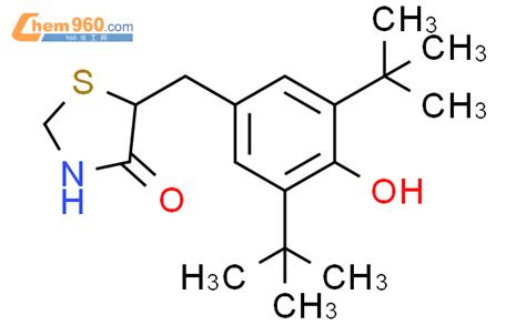 107902 67 0 4 Thiazolidinone 5 3 5 Bis 1 1 Dimethylethyl 4