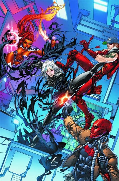 Pin On Illustrations De Kenneth Rocafort Red Hood Starfire Comics