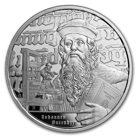 Dollar Icons Of Inspiration Johannes Gutenberg Niue Island Oz