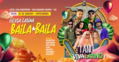 Fiesta Latina Baila Baila Ano S Bado Janeiro Em Copacabana