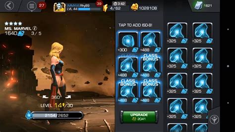 Marvel Contest Of Champions 4 Star Ms Marvel Rank 2 Level 20 To Rank