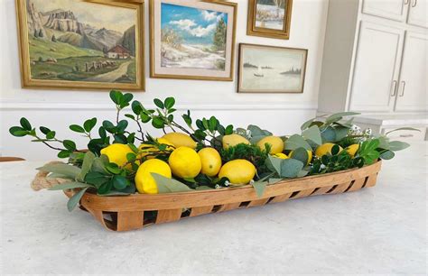 Spring Decorating With A Lemon Centerpiece Pure Happy Home