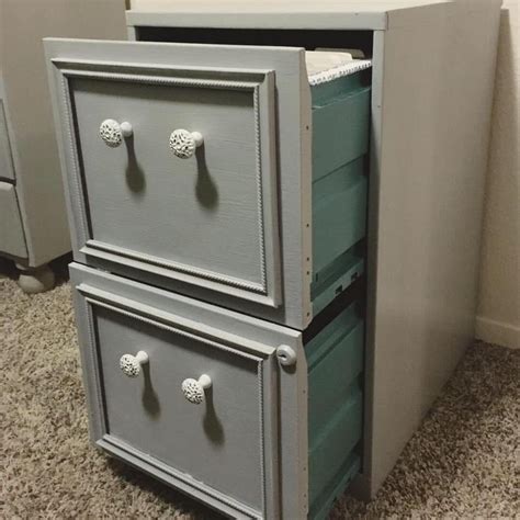 File Cabinet Makeover With Dollar Tree Frames File Cabinet Makeover