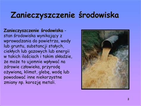 PPT Zanieczyszczenia środowiska naturalnego PowerPoint Presentation