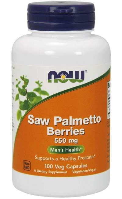 Saw palmetto Berries 550mg 100 veg cápsulas Now