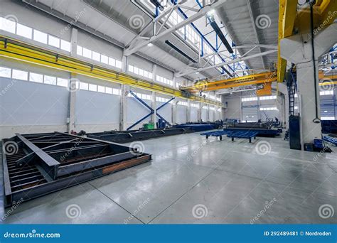 Workshop For Large Sized Metal Construction Assembling Stock Image Image Of Handle Shop