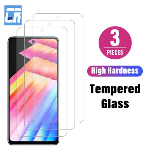 1 3pcs Full Cover Tempered Glass For Infinix Hot 30 20s 12 12i Play Nfc Smart 7 Hd Screen