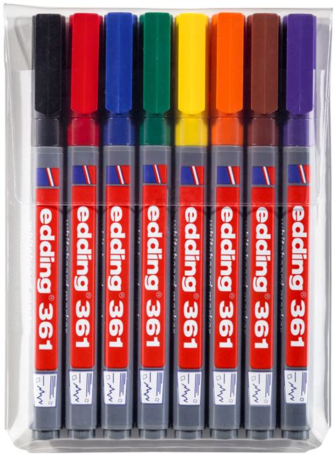 Edding Whiteboard Markers Assorted Colours Wallet Of