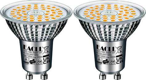 EACLL GU10 LED Warmweiss 10W Ersetzt 140W Halogen Leuchtmittel 2er