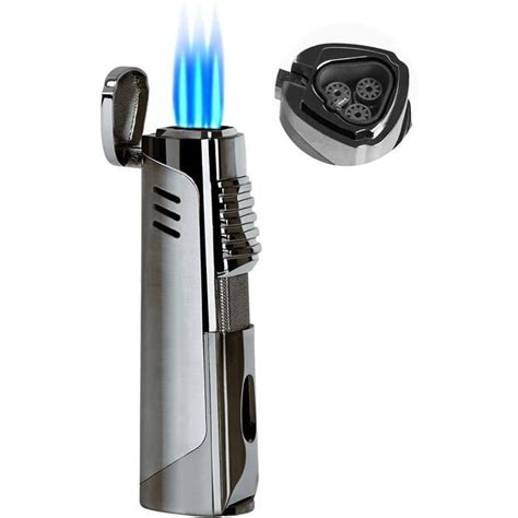 Ronxs Briquet Temp Te Jet Flammes Gaz Rechargeablesans Gaz