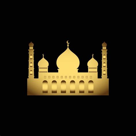 golden Islamic mosque vector design 20551889 Vector Art at Vecteezy