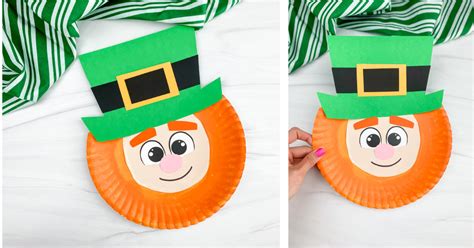 Fun Paper Plate Leprechaun Craft Free Template