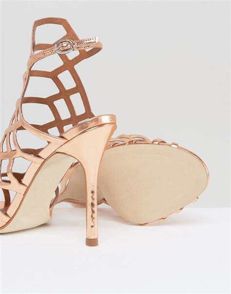 Steve Madden Gold Strappy Heels