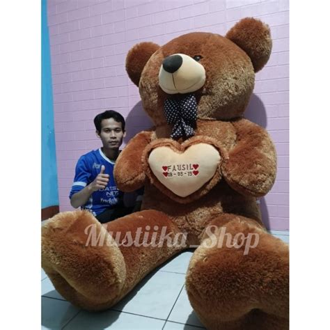 Jual Boneka Beruang Teddy Bear Super Super Jumbo Meter Sni Custom