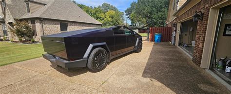 Black Purple Metallic Wrap Tesla Cybertruck Forum Cybertruck Owners