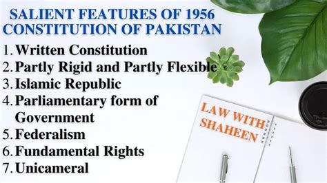 Salient Features Of Constitution Of Pakistan