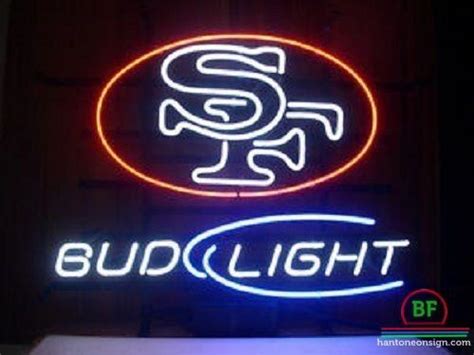 Bud Light San Francisco 49ers Neon Sign Teams Neon Light Diy Neon Signs