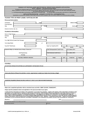 Fillable Online Sce Umkc Asce Kansas City Scholarship Geotech Form Fax