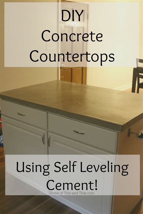 Diy Concrete Countertops Using Self Leveling Cement Diy Concrete