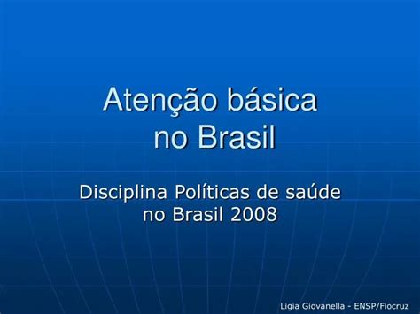 PPT Atenção básica no Brasil PowerPoint Presentation free download