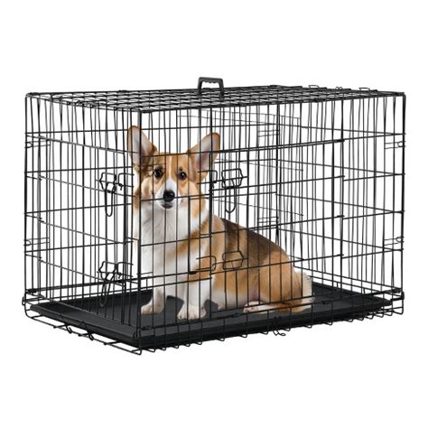 Fdw 30 Inch Dog Crates For Large Dogs Folding Mental Wire Crates Dog ...