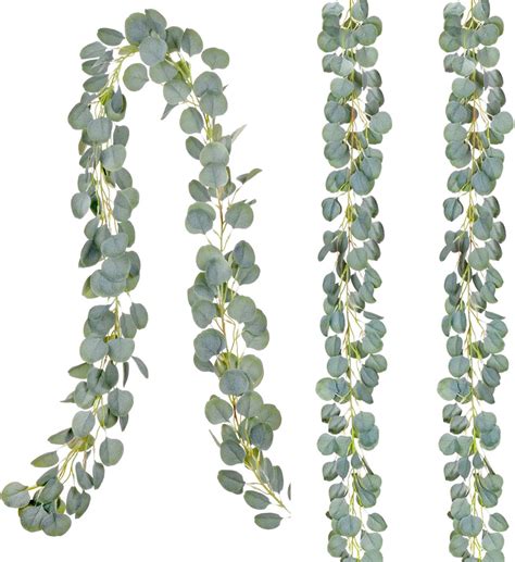 Amazon Artiflr Pack Artificial Eucalyptus Garland Ft Faux Silk