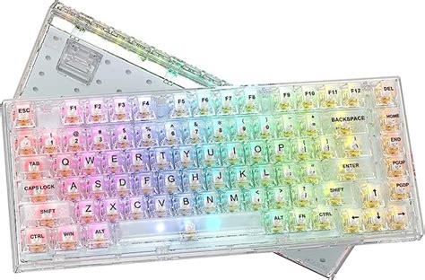 Womier K75 75 Gasket Mount Mechanical Gaming Keyboard 82 Keys RGB Clear Hot Swappable Pre