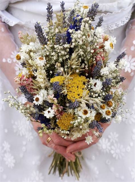 Festival Meadow Dried Flower Wedding Bouquet Flower Bouquet Wedding