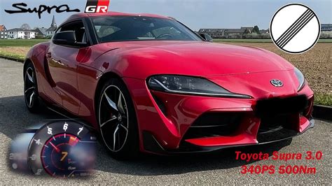 Toyota Gr Supra Legend Tacho Pov German Autobahn By Tacho Germany Youtube