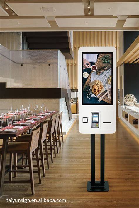 Fast Food Restaurant Smart Touch Screen Self Ordering Automatic Barcode