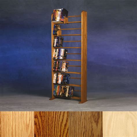 Wood Shed Series 05 Oak Storage Rack Dowel 280 Dvd 147 Vhs Tws 705