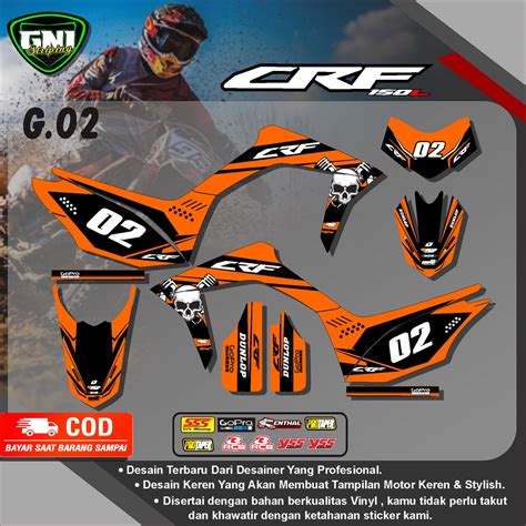 Jual TERLARIS Striping CRF 150L Sticker Striping Stiker Lis Variasi