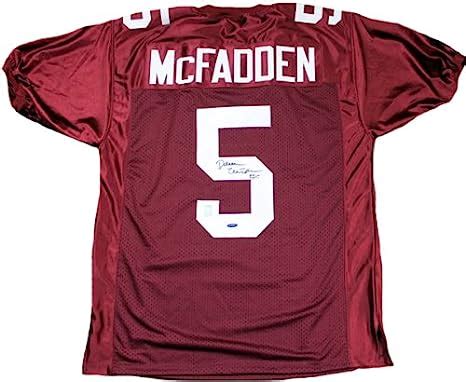 Darren Mcfadden Autographed Arkansas Razorbacks Red Custom Jersey