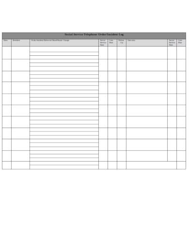 14+ Order Log Templates in Google Docs| Word | Pages | PDF | Free ...