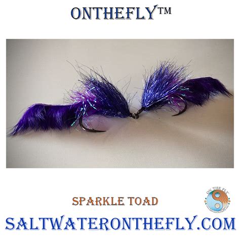 Purple Sparkle Toad Saltwater On The Fly